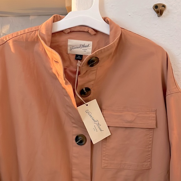NWT Universal Thread Orange Trench Utility Jacket - Picture 2 of 4